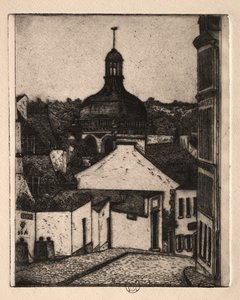 Sechs Radierungen: Notre Dame Straße, Pontoise