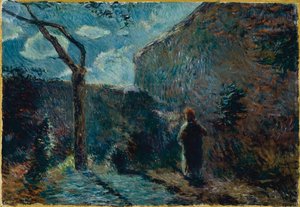 Entlang der Mauer bei Einbruch der Dunkelheit, 1881