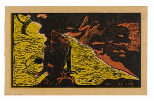 Auti te pape (Frauen am Fluss), aus der Noa Noa Suite von Paul Gauguin