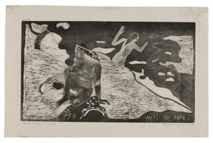 Auti te pape (Frauen am Fluss) aus der Noa Noa Suite von Paul Gauguin
