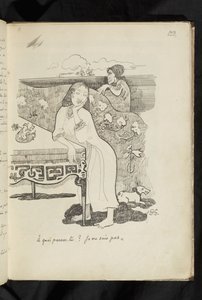 Avant et après - Zeichnung "À quoi-penses-tu? Je ne sais pas" von Paul Gauguin