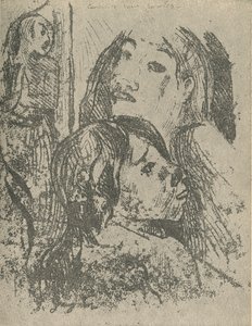 Gespräch ohne Worte, 1936 von Paul Gauguin
