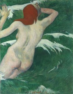Dans les vagues, ou Ondine In den Wellen oder Undine, 1889 von Paul Gauguin