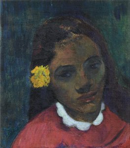 Kopf einer Tahitianerin, oder Die Blume, die zuhört