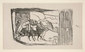 Le Calvaire Breton (Wegkreuz in der Bretagne) von Paul Gauguin