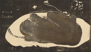 Manao Tupapau Sie wird von einem Geist heimgesucht, 1893-1894 von Paul Gauguin
