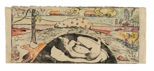 Manao tupapau (Sie denkt an den Geist oder der Geist denkt an sie) von Paul Gauguin