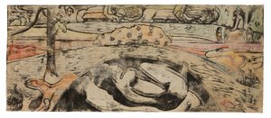 Manao tupapau (Sie denkt an den Geist oder Der Geist denkt an sie) von Paul Gauguin