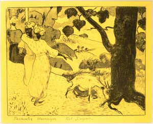 Martinique Pastoralen, aus der Volpini Suite: Dessins lithographiques, 1889 von Paul Gauguin