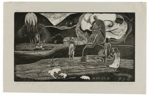 Maruru (Dankesgaben), aus der Noa Noa Suite von Paul Gauguin