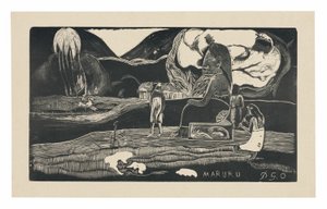 Maruru (Dankesgaben), aus der Noa Noa Suite von Paul Gauguin