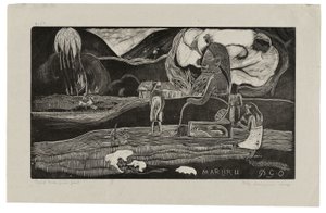 Maruru, Dankesgaben, aus Noa Noa von Paul Gauguin