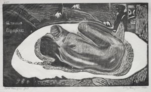 Noa Noa: Manao Tupapau Beobachtet von den Geistern der Toten, 1893-94 von Paul Gauguin
