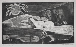 Noa Noa: Te Po (Ewige Nacht) von Paul Gauguin