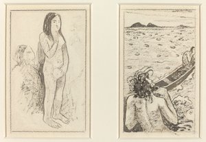 Parau No Te Varau Ino (links); Tahitianische Legende (rechts)