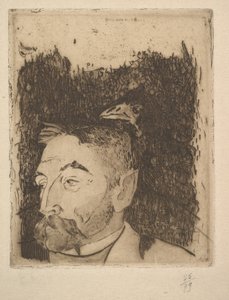 Porträt von Stéphane Mallarmé, 1891 von Paul Gauguin