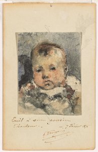 Porträt eines Kindes, 7. Februar 1875