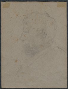 Profilbüste eines Mannes (verso) von Paul Gauguin