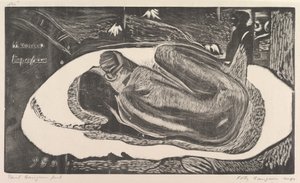 Geist der Toten beobachtet Manao Tupapau, aus Fragrance Noa Noa, 1893-94 von Paul Gauguin