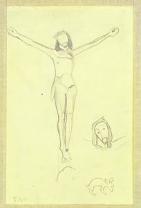 Studie für Der gelbe Christus, 1889