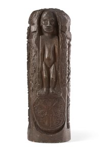 Tahitischer Totem zu Christus am Kreuz, nach 1894