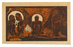 Te atua (Der Gott), aus der Noa Noa Suite von Paul Gauguin