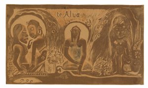 Te atua (Der Gott), aus der Noa Noa Suite von Paul Gauguin