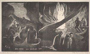 Der Teufel spricht, 1893-94 von Paul Gauguin