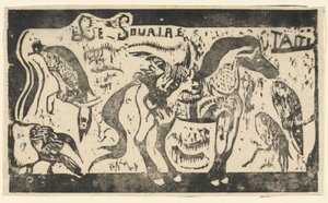 Titelblatt für "Le Sourire" von Paul Gauguin
