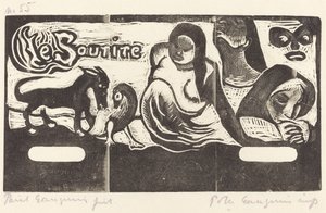 Titelseite für Le Sourire, in oder nach 1895 von Paul Gauguin