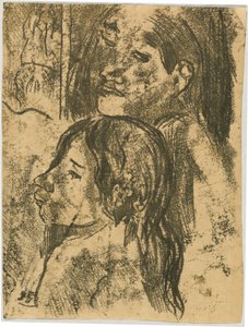 Zwei Marquesaner [recto] von Paul Gauguin