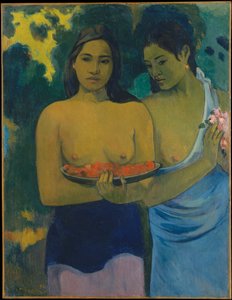 Zwei tahitianische Frauen von Paul Gauguin