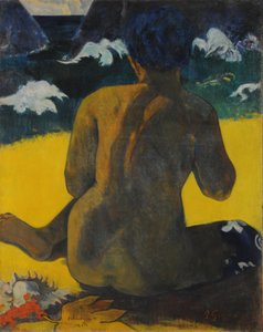 Frau am Strand (Vahine no te miti) von Paul Gauguin