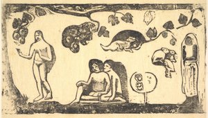 Frauen, Tiere und Laub, 1898