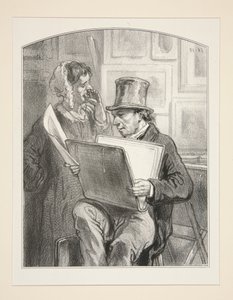 (Vor dem Schriftzug) von Paul Gavarni