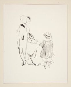 (Die Mutter und das Kind) von Paul Gavarni