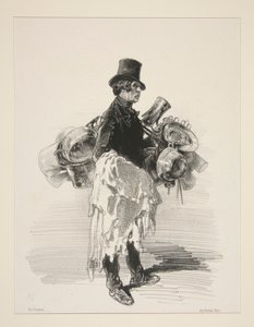 (Kesselverkäufer. Englische Physiognomie.) von Paul Gavarni