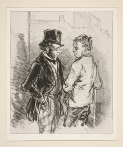 (Portier und Mieter) von Paul Gavarni