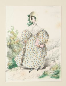 Auf dem Land. Juli 1835. Kleid aus Jaconas von Paul Gavarni