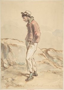 Ein Matrose steht am Ufer, 1859-60 von Paul Gavarni
