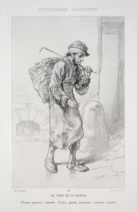 Au Coin de la Borne von Paul Gavarni