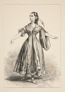 Kostüm von Mademoiselle Dejazet. Rolle von L von Paul Gavarni