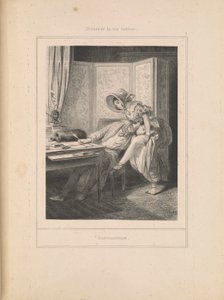 Ablenkung, aus der Serie Szenen des intimen Lebens von Paul Gavarni