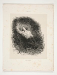 Verlorene Blume von Paul Gavarni