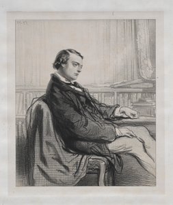 Gentlemen der Presse: Théodore de Banville, 1853 von Paul Gavarni