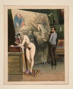 Die Frau des Malers von Paul Gavarni
