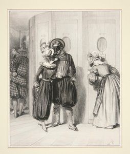 Der Korridor der Logen um Mitternacht