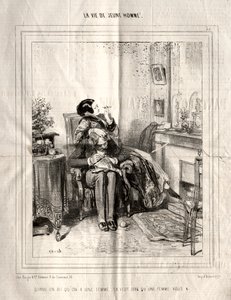 Das Leben eines jungen Mannes, 1842 von Paul Gavarni