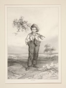 Der Maikäferhändler. von Paul Gavarni