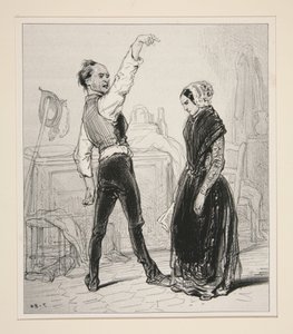 Der Ehemann als Komödiant von Paul Gavarni